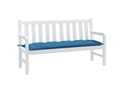 Vidaxl Almofadão P/ Banco Jardim 150x50x7 Cm Mesclado Tecido Azul