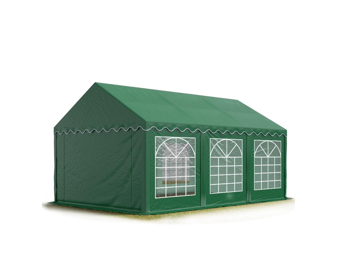 Tenda para Festas 4x6 M, PVC 700, Verde Escuro, Porta-Ferramentas