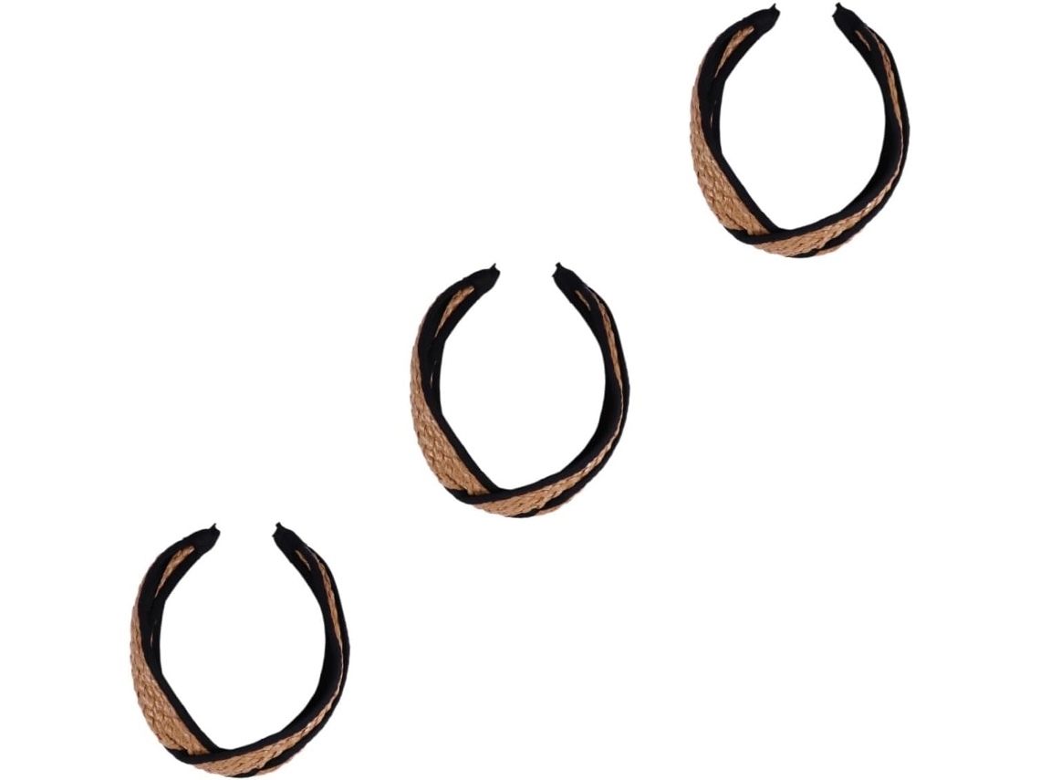 Conjunto De 3 Faixas De Cabelo Trançadas Para Mulheres, Acessórios De Cabelo Trançados Para Looks Boho E Casuais.