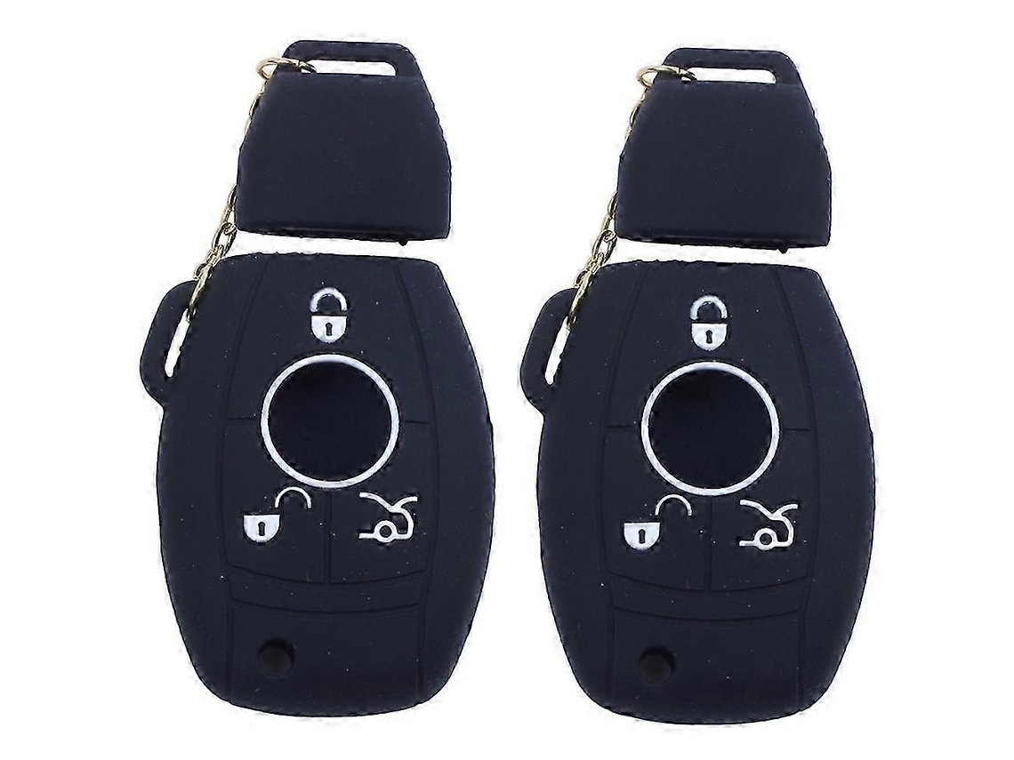 2x Capa De Silicone Para Chave Inteligente Preta