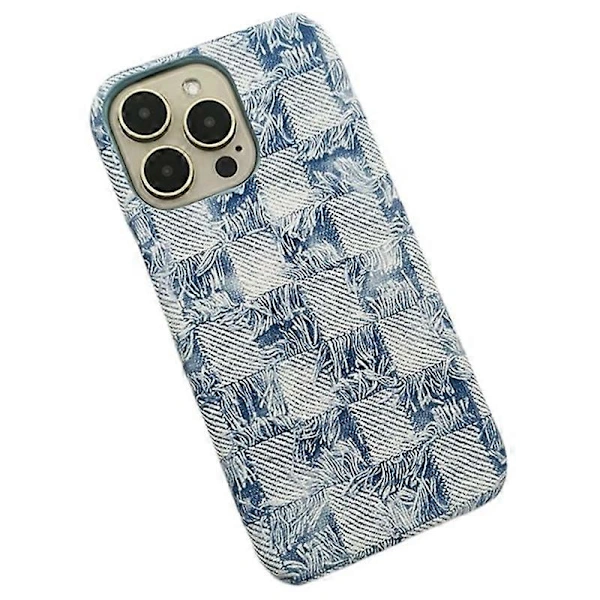 Capa Para No Atacado Com Textura De Jeans, Em Pupc, Para Iphone 13 Pro Max