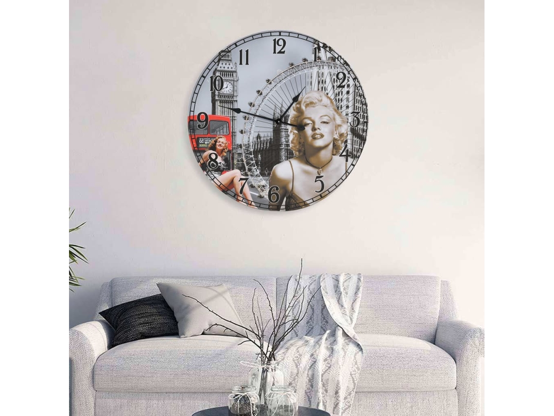 Vidaxl Relógio De Parede Vintage 60 Cm