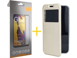 Kit Capa e Película Apple iPhone 11 Pro Max ACCETEL Full Gandy Flip (Dourado)