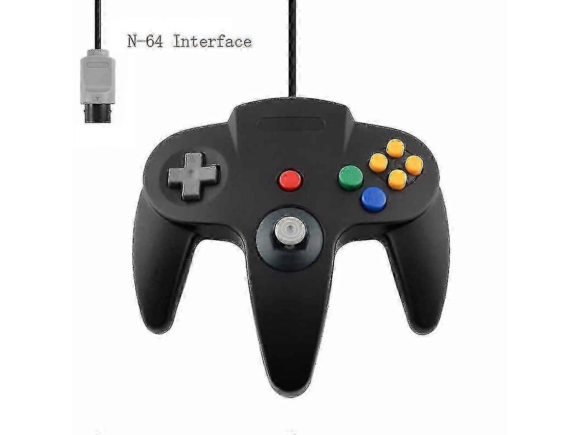 Pacote Com 2 Controles Clássicos Com Fio Para N64, Jogos Retrô De 64 Bits, Joystick De Substituição Ly Ebike
