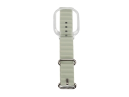 Pulseira De Silicone Ajustável Com Moldura Pc Transparente Para Watch 4