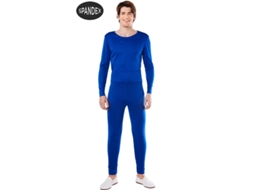 Fato de Homem CAR&GUS Conjunto de Malha Spandex Azul de 2 Peças (Tam.: S)