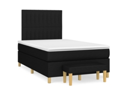 Box Spring Bed, Box Spring Beds Vidaxl Preto Tecido (120 X 200 Cm)