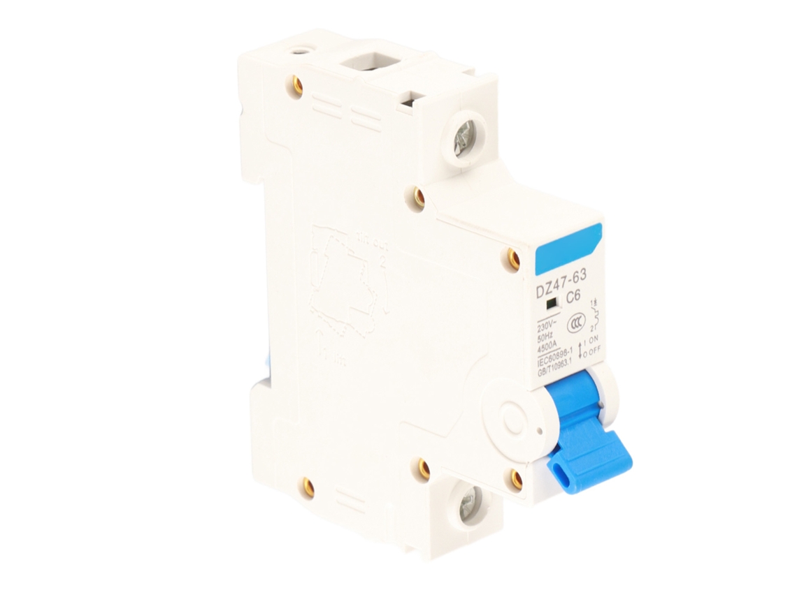 Interruptor de Circuito Miniatura Dz47 63 1p 230v 6a | S/MARCA
