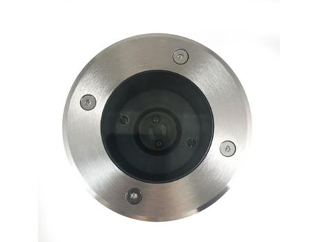 Refletor embutido redondo para piso 30 em aço inoxidável 316 exterior lâmpada Ip65 7W Gu10 branco quente 3000K EUROPALAMP