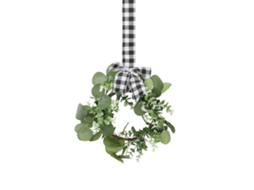 Decorações de Natal com Laço Xadrez Preto e Branco LAXISCREED