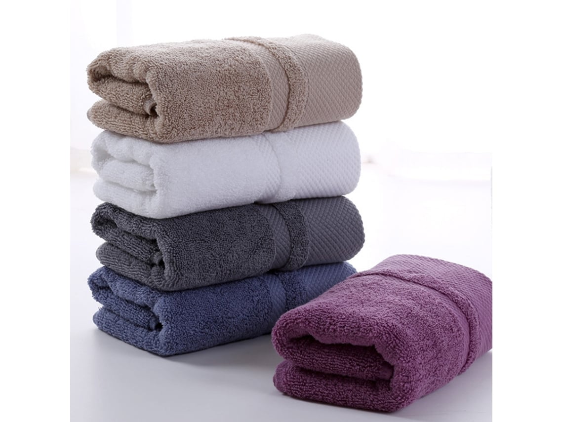 Conjunto de Toalhas Premium 5 Unidades 35 X 75 Cm 100% Algodão, Lavadas AQUAFORGE