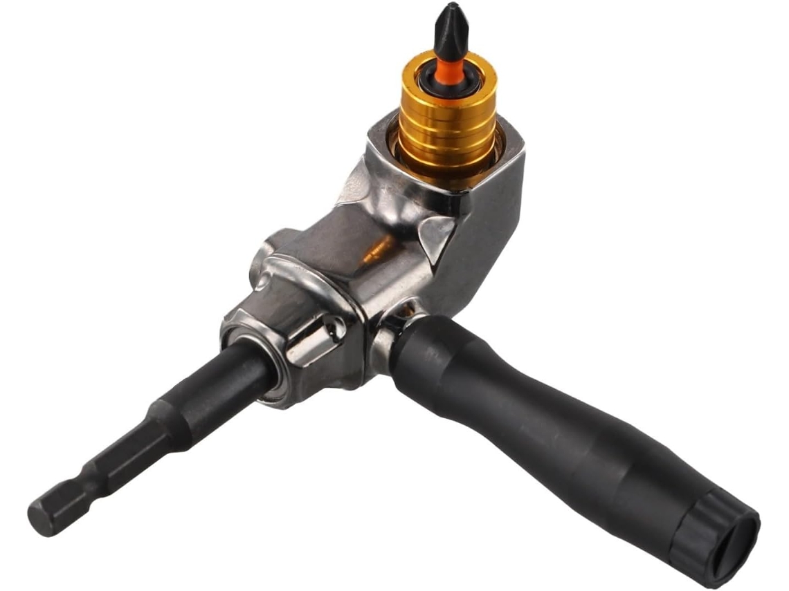 Adaptador De Extensão Broca Com Trava Automática 90 Graus Para Parafusadeiras Elétricas, Haste Hexagonal De 1 4de
