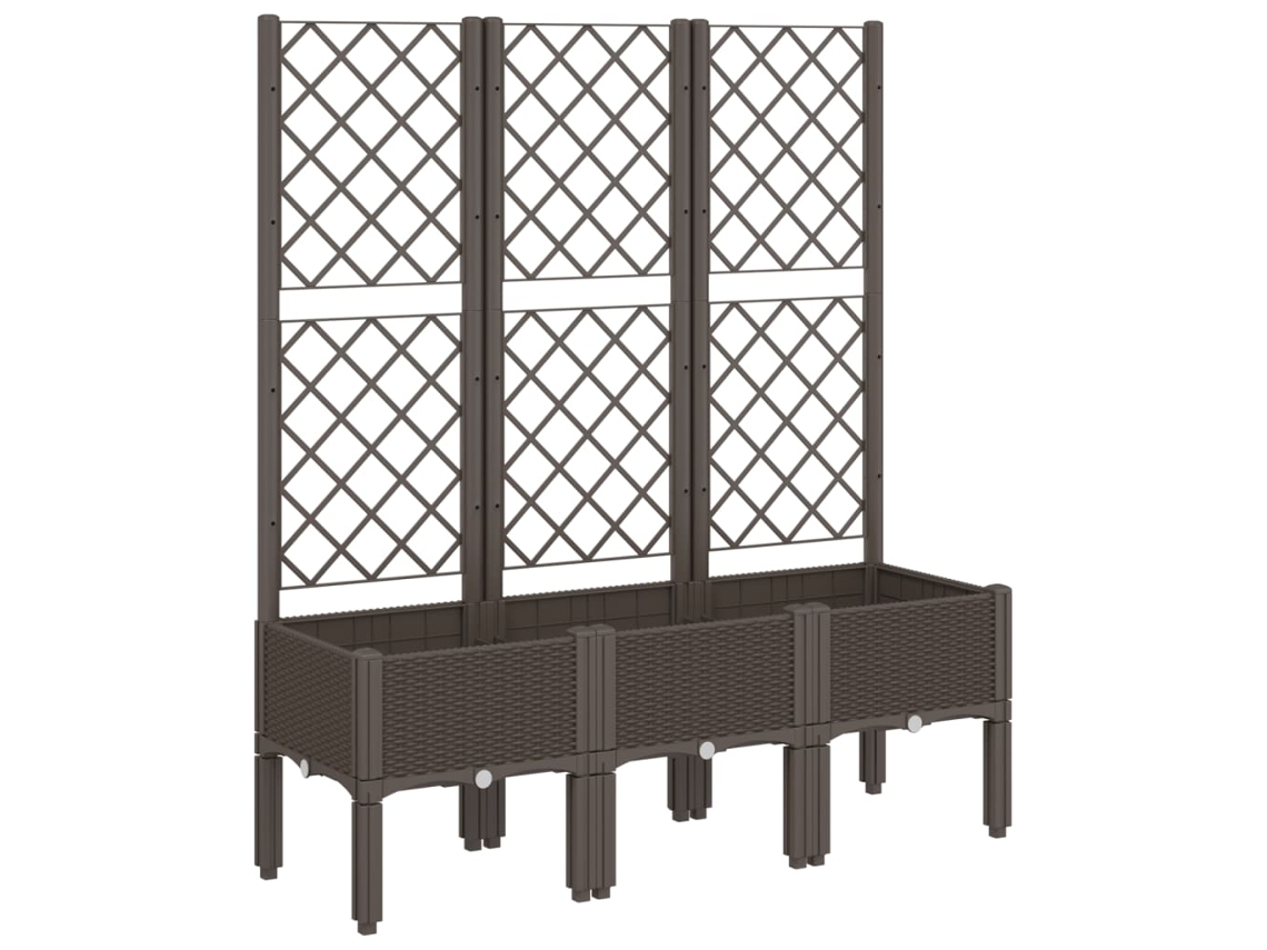 Vaso VIDAXL Marrom Polipropileno 120X40X142 Cm