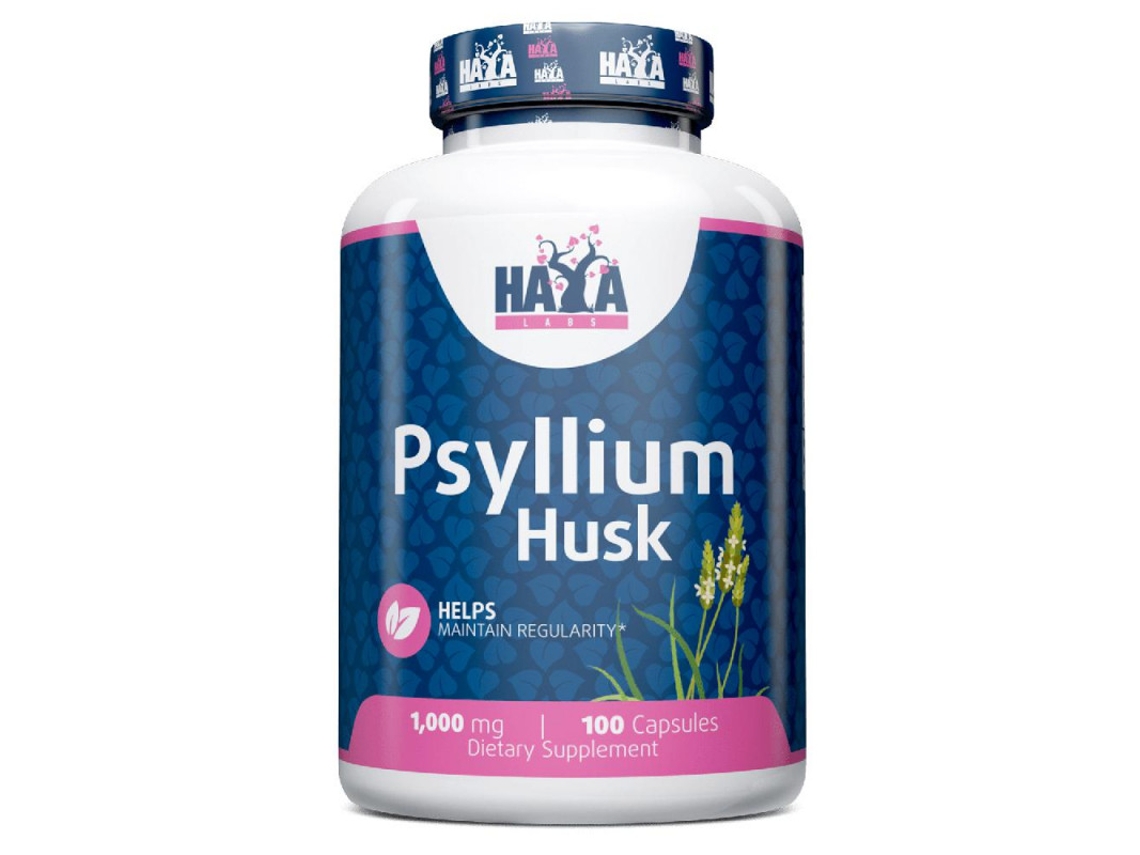 Psyllium Husk 500 Mg. 100 Caps. Haya Labs