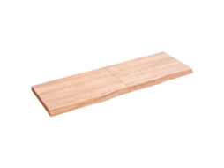 Prateleira de parede carvalho tratado castanho VIDAXL (120x40x(2-4) cm)