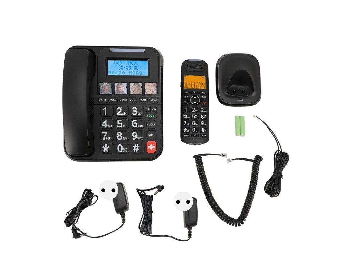 Telefone Com Tela De 2 Polegadas E Secretária Eletrônica.