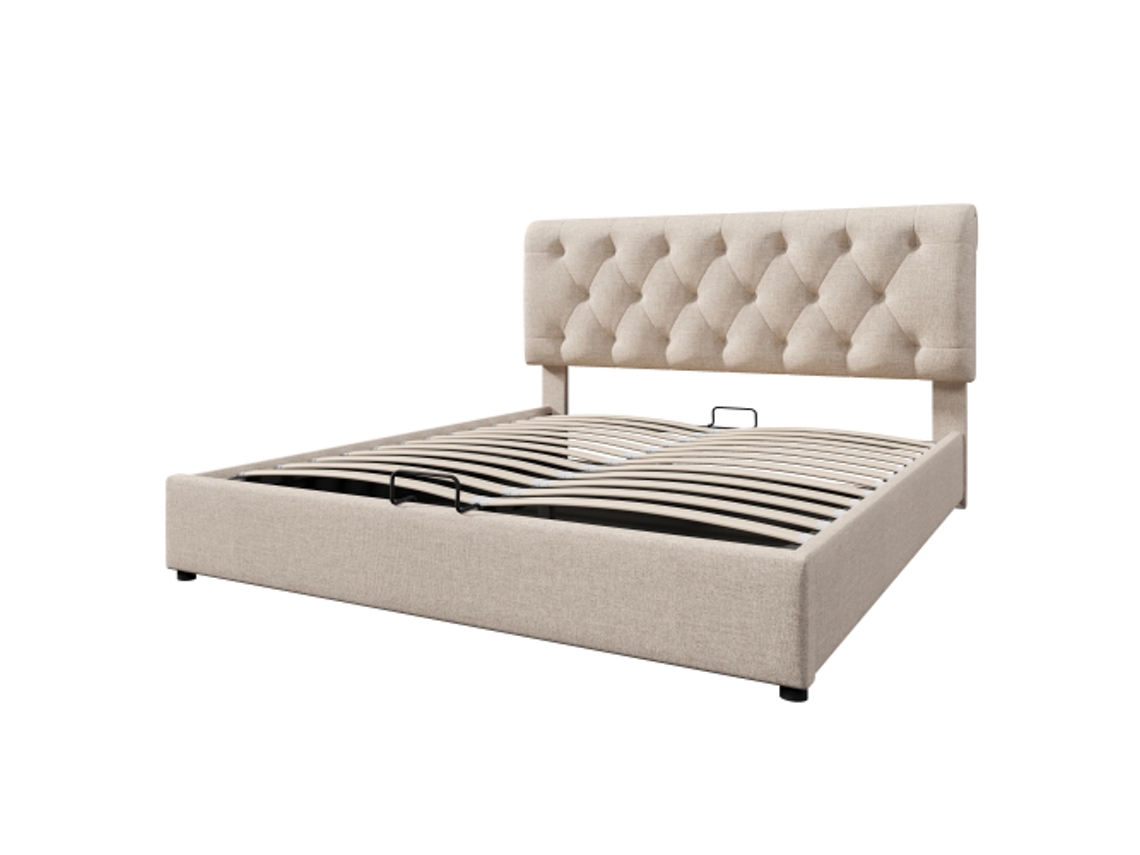 Sofá cama 90x200 Cm com Estrado, Luzes Led e USB DELCOND