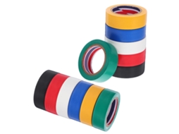 Fita Isolante Multifuncional De Pvc Resistente A Altas Temperaturas, Com Alta Aderência, Pacote Com 12 Unidades, Para