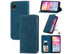 Capa De Couro Com Flip Horizontal Magnética Para Tcl A509dl / A3 Retro Skin Feel