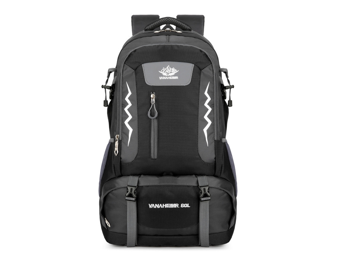 Mochila De Caminhada Para Atividades Ao Ar Livre (preta), Bolsa De Viagem De Grande Capacidade.