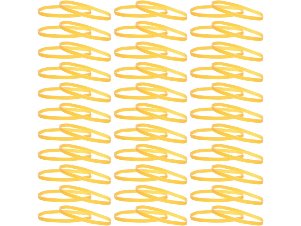 Bestyash 300 Elásticos De Borracha Amarelos Grandes, Alta Elasticidade E Espessura, Pastas E Documentos Em