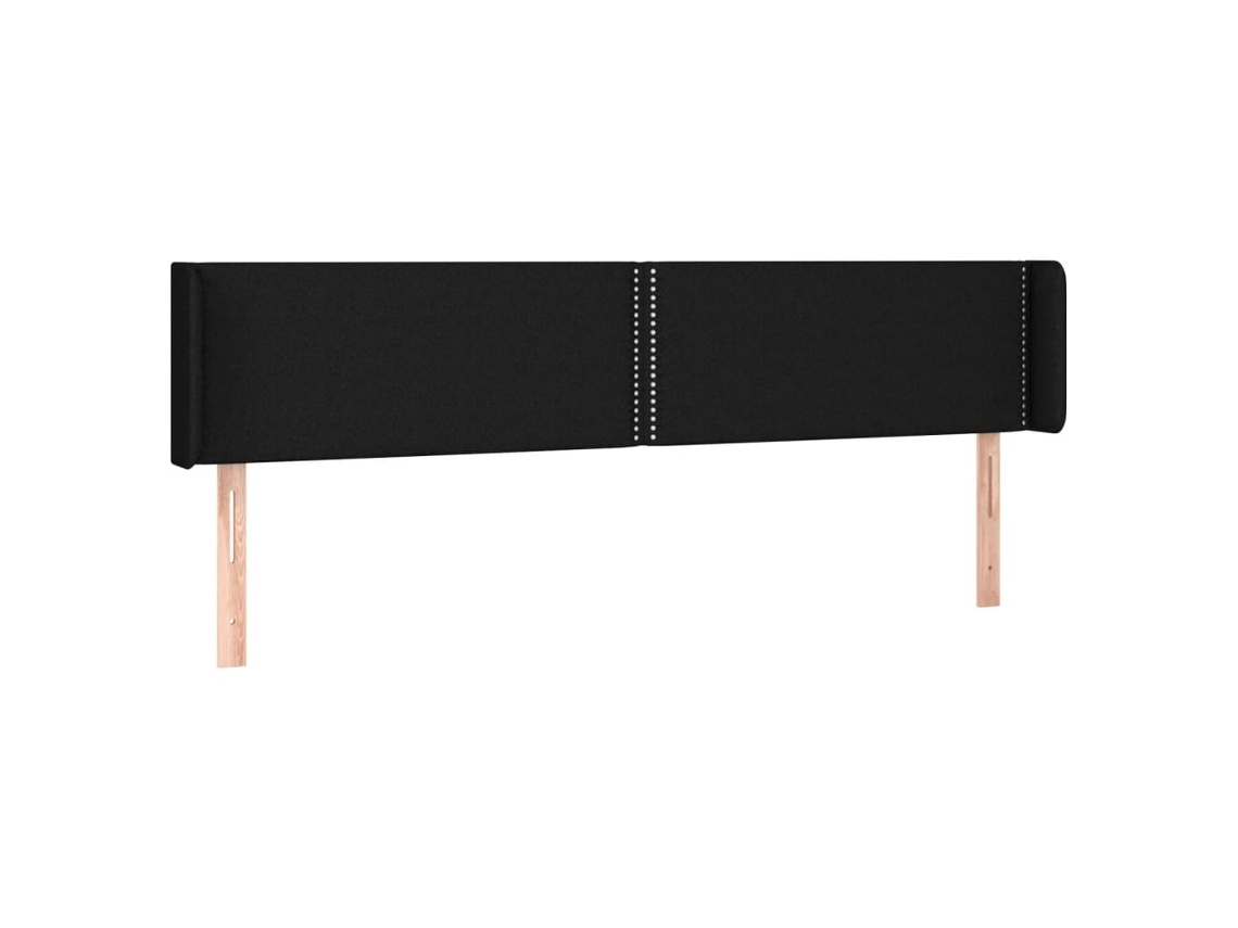 Headboard, Headboards Vidaxl Preto Tecido (183 X 16 X 78/88 Cm)