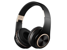 Fones De Ouvido Bluetooth Supra Auriculares, Estéreo Sem Fio E Dobrável, Pretos. Brilvibera