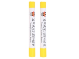 2pcs Cera Reparo Pisos Móveis Caneta Pintura Amarela