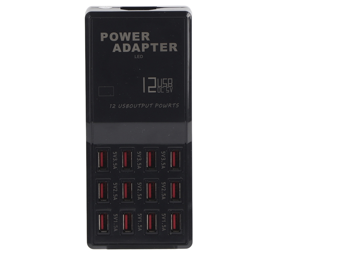 Aetheria carregador Rápido Usb Hub 12 Portas para Celular Tablet com Proteção Inteligente