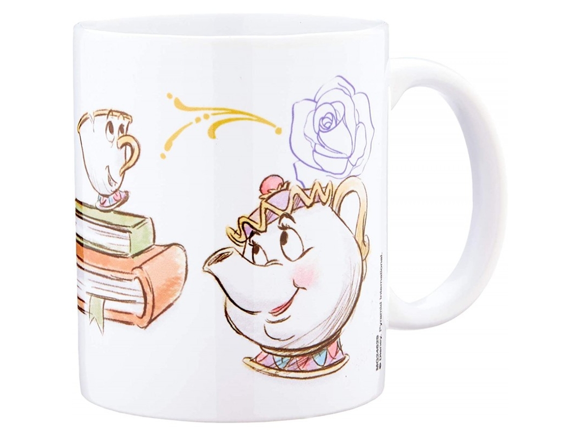 Caneca de Cerâmica Disney A Bela e o Monstro