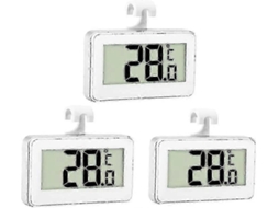 3x Termômetro Digital para Geladeira, Freezer, Refrigerador, Temperatura Ambien Te, À Prova D'água, Freezer GOKOCO