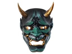 Máscara Mali Hannya para Cosplay de Halloween, Máscara Facial de Demônio, Adereços Japoneses de Resina para Carnaval
