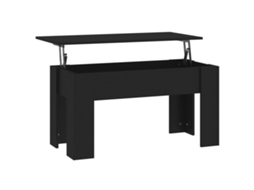 Coffee Table, Coffee Tables Vidaxl Preto Madeira Processada (101 X 49 X 52.5 Cm)