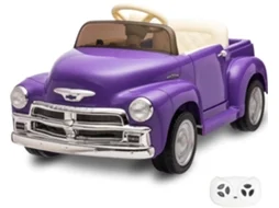 Carro Elétrico Para Crianças - Chevrolet 3100 - 12v - 1 A 6 Anos - Púrpura