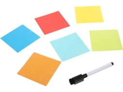 Bloco de Notas 12 X Cm, com para e Arquivamento Adesivas Reutilizáveis, Unidades, 7,6 Adesivos Coloridos À CHABERLU