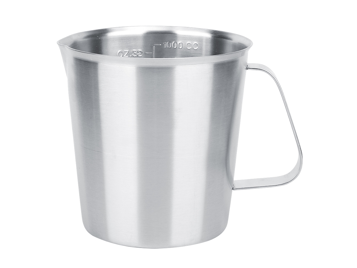 Jarra de Espuma de Leite Inox 1000ml LAXISCREED com Escala