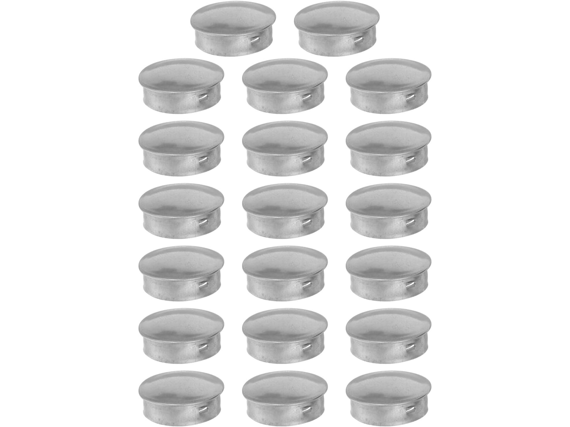 Yardenfun Conjunto De 20 Tampões Redondos Para Tubos Em Aço Inoxidável Resistentes Ao Calor, Tampas Antivazamento Para