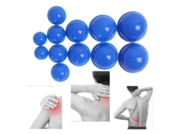 12 Peças Conjunto de Ventosas de Silicone para Acupuntura Conjunto de Terapia de Ventosas para Massagem Alívio Da Dor Relaxamento Muscular JEDBESETZT