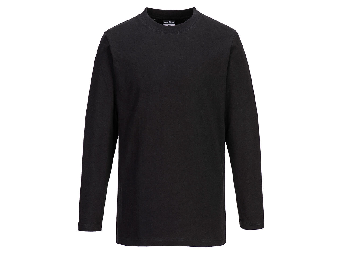 Camiseta Manga Longa De Algodão – Versatilidade E Conforto Preto / S