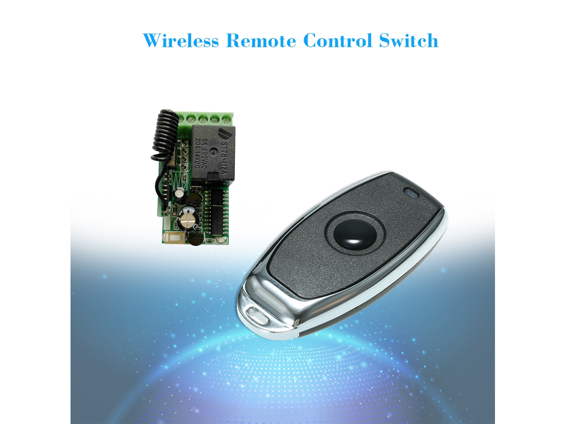 Laxiscreed Interruptor Rf 433 Mhz Com Controlo Remoto E Chip 1527 Para Automação Residencial