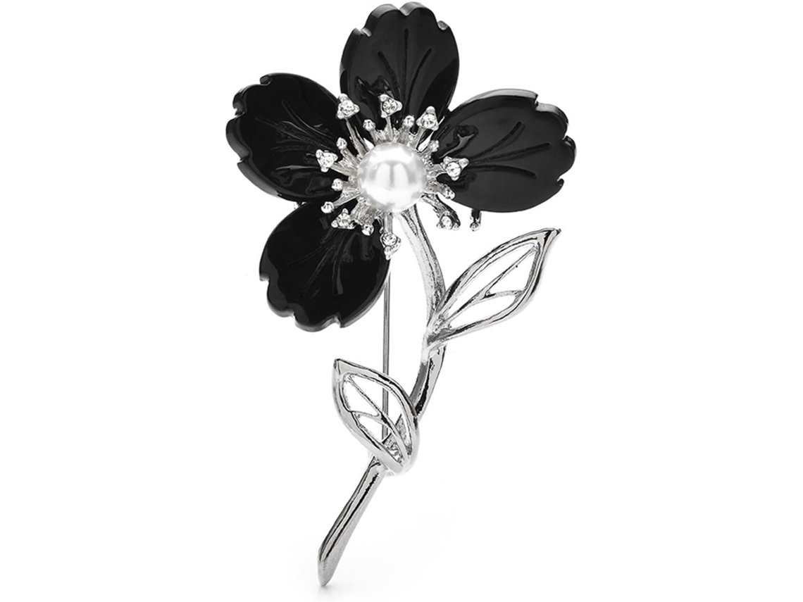 Conjunto De 4 Broches Trevo Da Sorte Com Conchas E Flores, Em Diversas Cores, Com Pérolas, Para Mulheres Acessório De
