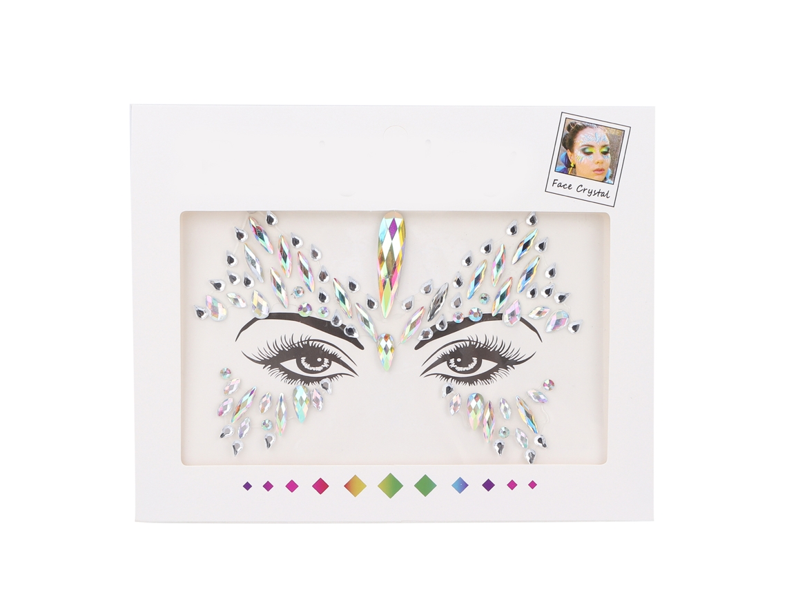 Adesivos De Strass Brilhantes Para Maquiagem Facial E Olhos - Resistente À Suor E Àgua, Seguro Para Pele