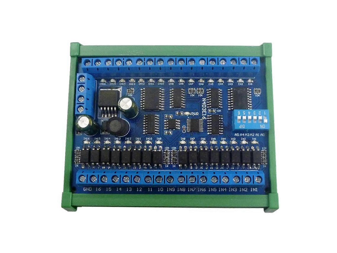 Rs485 Remote Control Module 16 Input 16 Output Channels For Led Light Driver Plc Io Expansion Board Multicolora