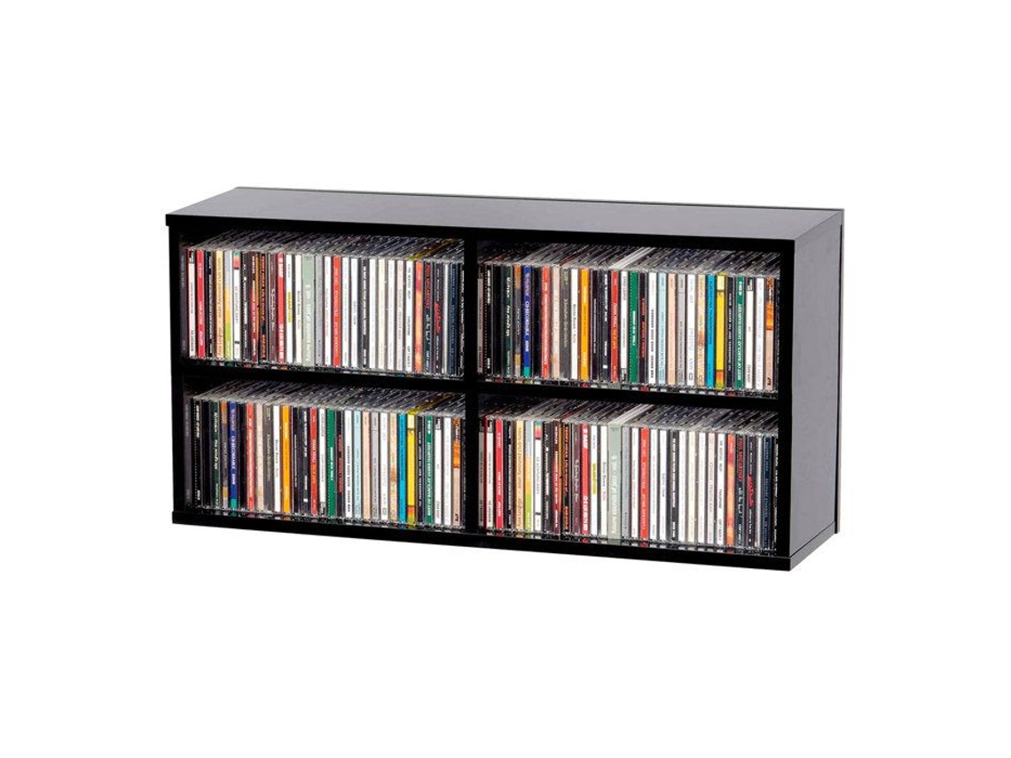 Glorioso Caixa De Cd 180 Casinha De Armazenamento 180 Cd Acabamento Preto Glorious Dj