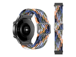 Pulseira De Nylon Trançado Ajustável E Elástica Para Samsung Galaxy Watch Active2 44mm (arco-íris)