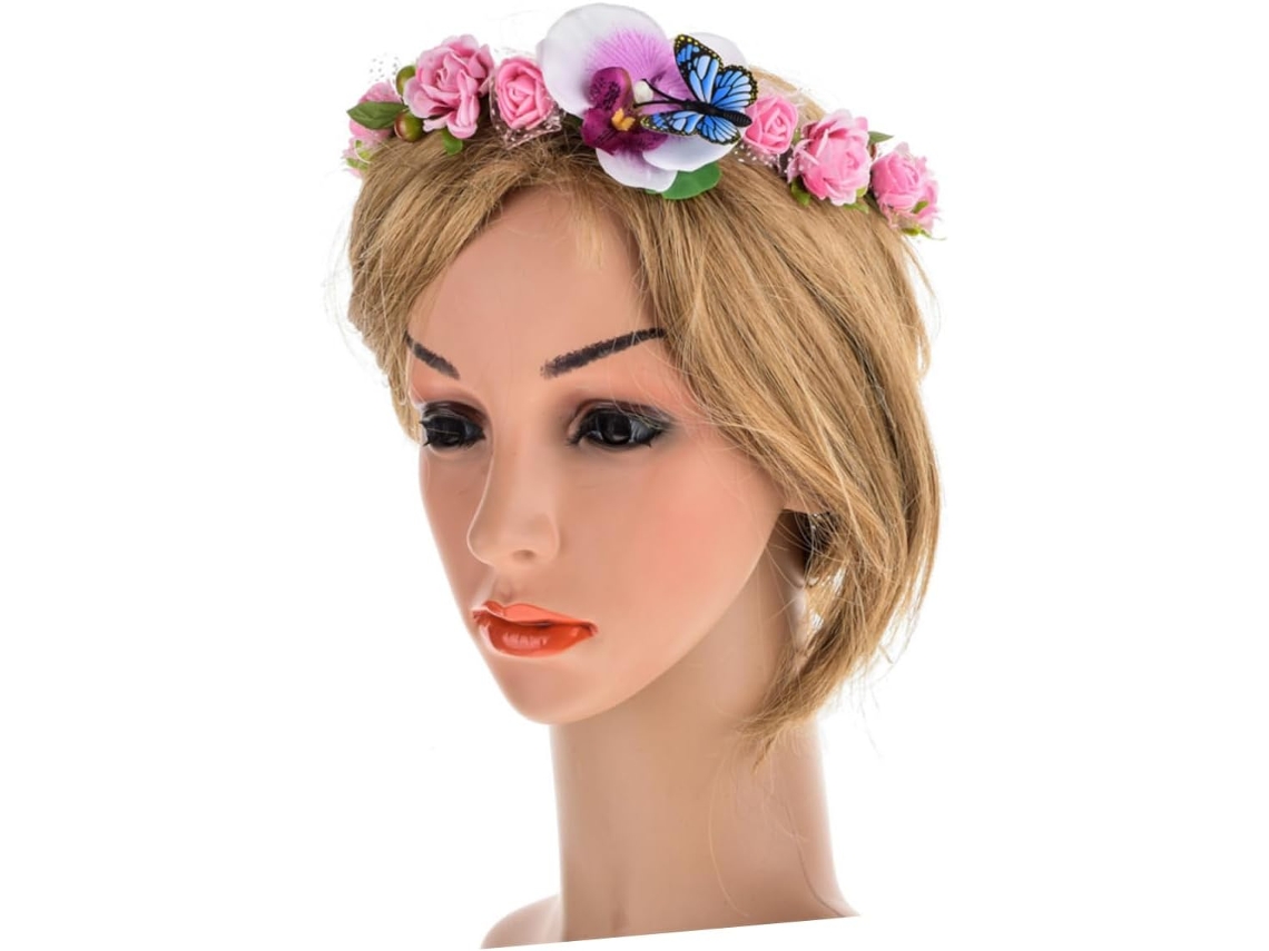 Coroa De Vime Artificial (1 Peça), Tiara Criativa Para Noivas, Acessórios De Festa E Cosplay.