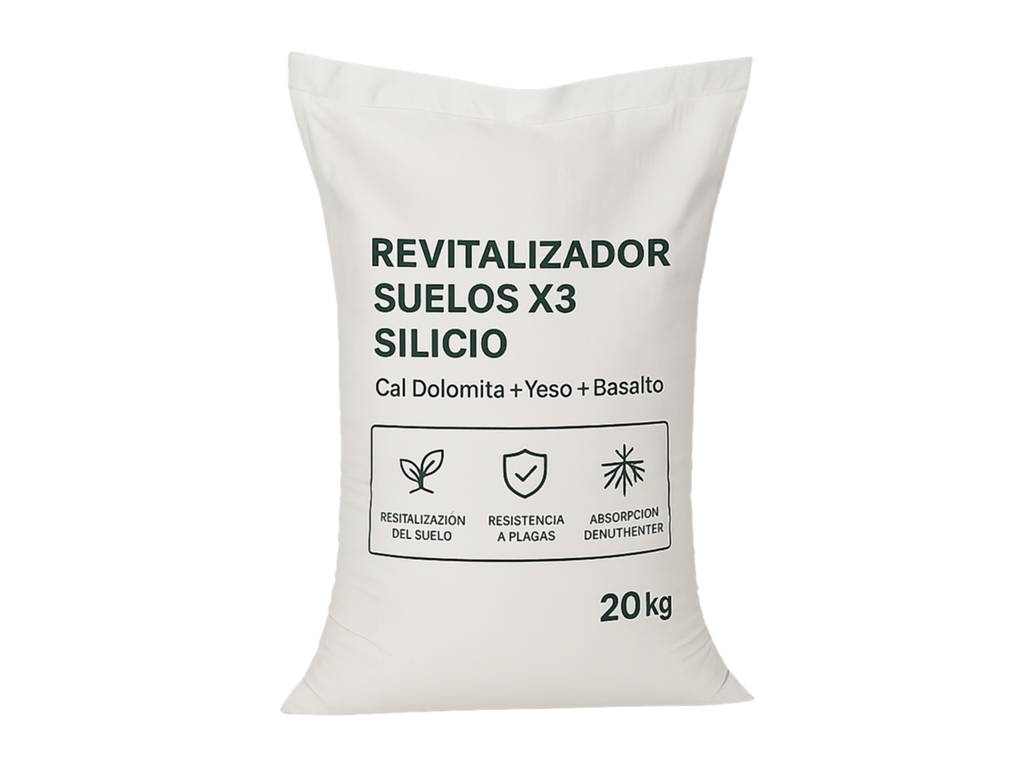 Revitalizador De Piso X3 Silício | Cal Dolomita + Gesso + Basalto Saco 20 Kg. / 0-3 Mm.