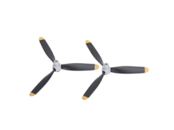1 Par de Hélices de 3 Pás para Aeromodelo de Asa Fixa Volantexrc Mini F4u/ Mini P47 MDUG