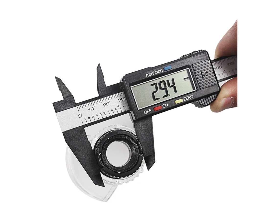 Micrômetro Digital Lcd de 150 Mm , Paquímetro Eletrônico de Fibra Óptica SFUSHOS (6 Polegadas)