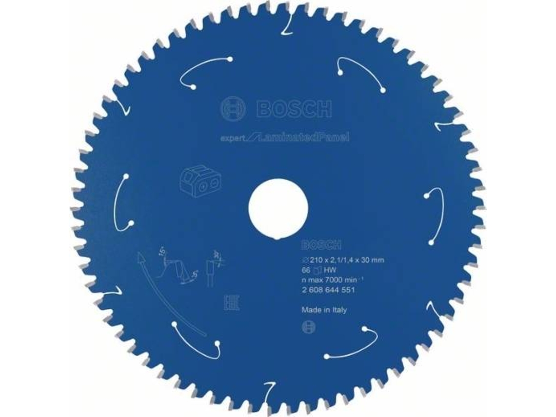 Disco de Serra Circular BOSCH Para Serra Sem Fios Expert para Painel Laminado 210x2.1/1.4x30 T66 para Serras Bancada